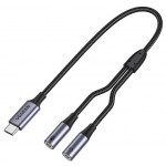 UGREEN CM445 USB-C Καλώδιο μουσικής προσαρμογέας ήχου σε 2 Jack 3,5mm AUX